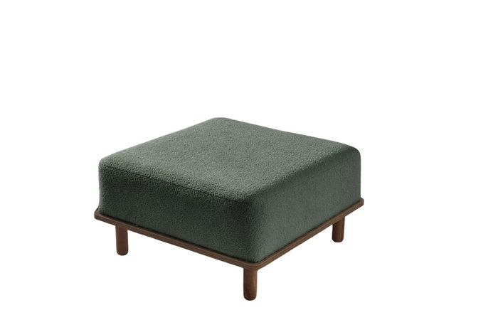 Atelier Del Sofa Puff Texturizado Coco Verde